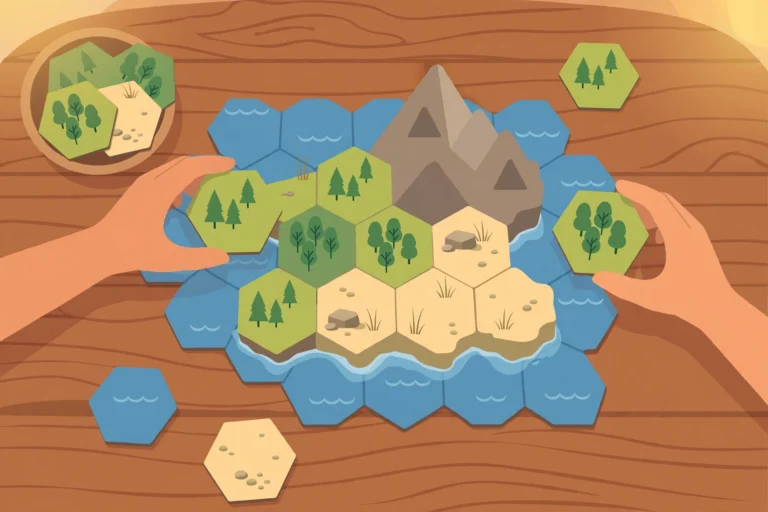 how to set up catan board